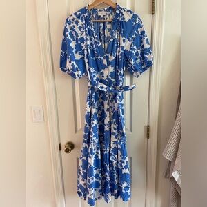 Boutique Cotton Floral Print Boho Maxi Dress S